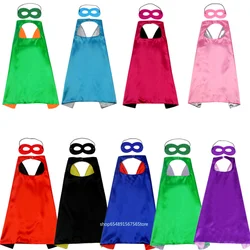 Solid Color Kids Superhero Cloak Spiderman Iron Man Children Cloak Boys Girls Captain America Cape Christmas Party Gift