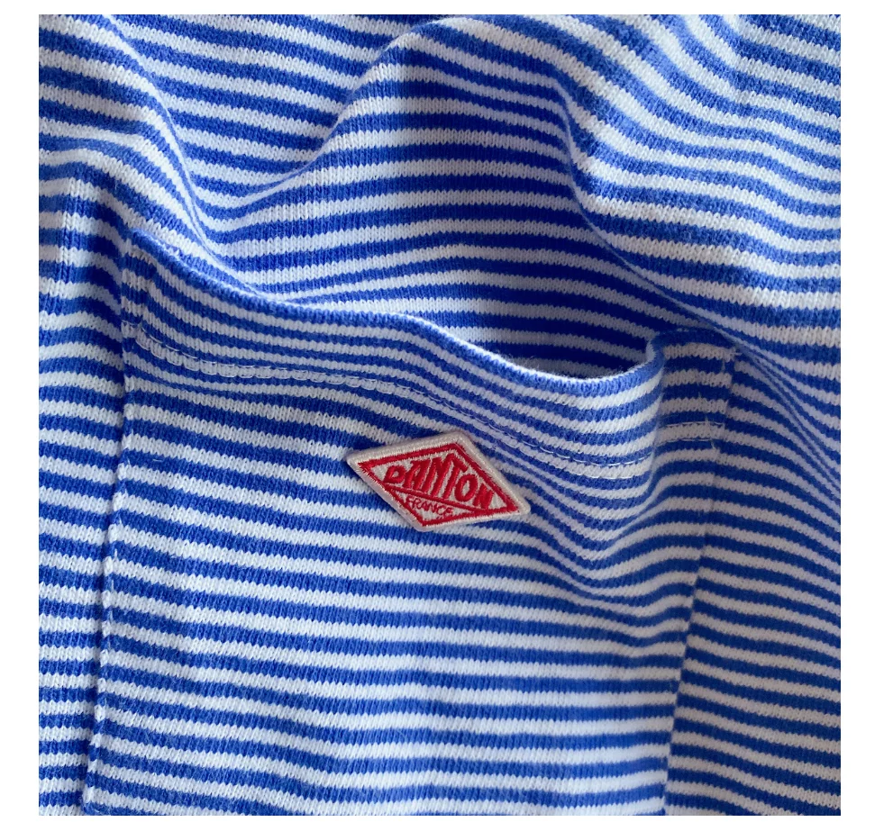 

Classic Nautical Stripe Knitted ort Sve T-irt Pure Cotton round Ne Pullover Top for Women Summer Faion Casual Wear