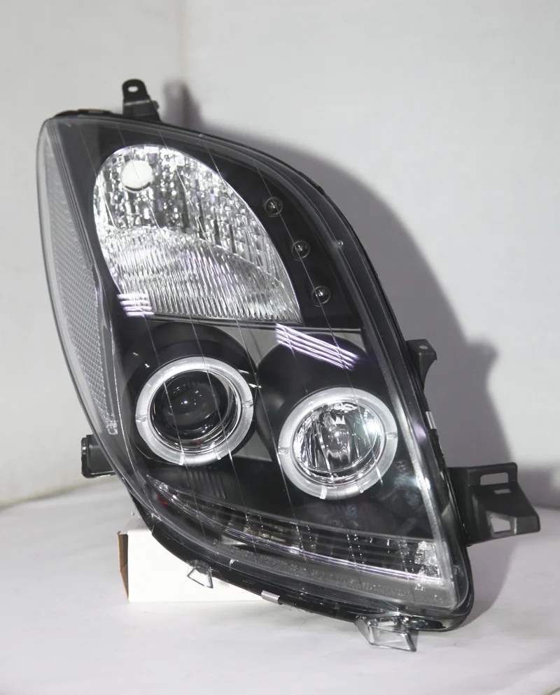 2006-2010 Year Yaris LED Angel Eyes Head Light With Projector Lens For TOYOTA