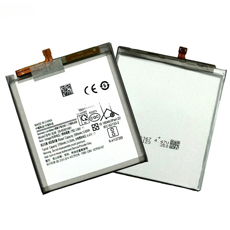 Подходит для аккумулятора мобильного телефона Samsung S22 EB-BS901ABY, запасные аккумуляторы большой емкости 3700 мАч