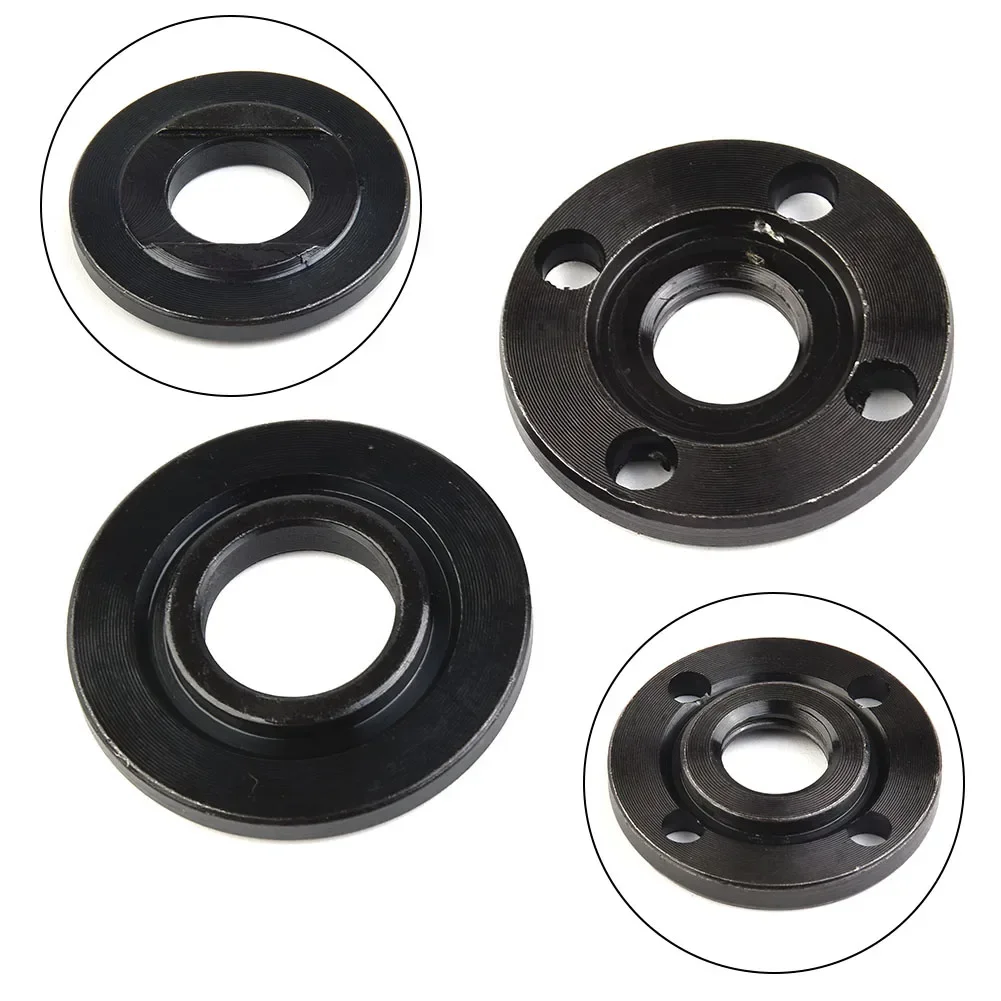 2x  M14 Thread Angle Grinder Inner Outer Flange Nut Set Metal Pressure Plate Nut For Angle Grinder Sander