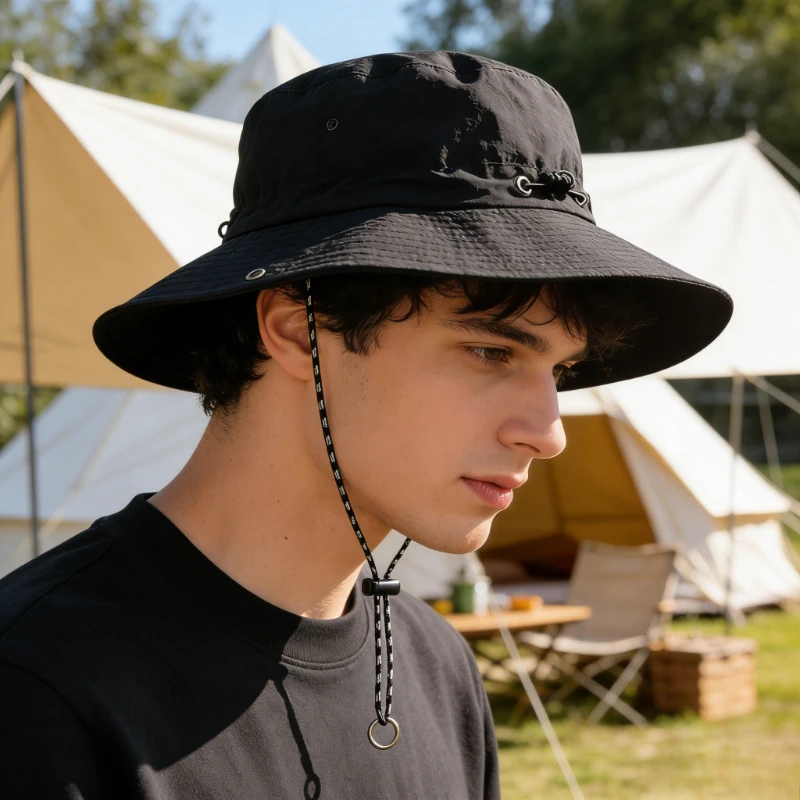 Waterproof Fisherman Hat Sun Protection Women's Summer Men's Thin Design Quick Drying Cycling Folding Sun Protection Portable