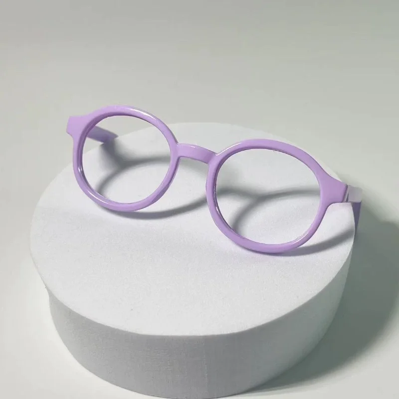 Occhiali da 6,5 cm per Labubu Occhiali in plastica trasparente per bambole 1/3 BJD Occhiali da sole per Labubu il mostro Accessori per bambole Regali