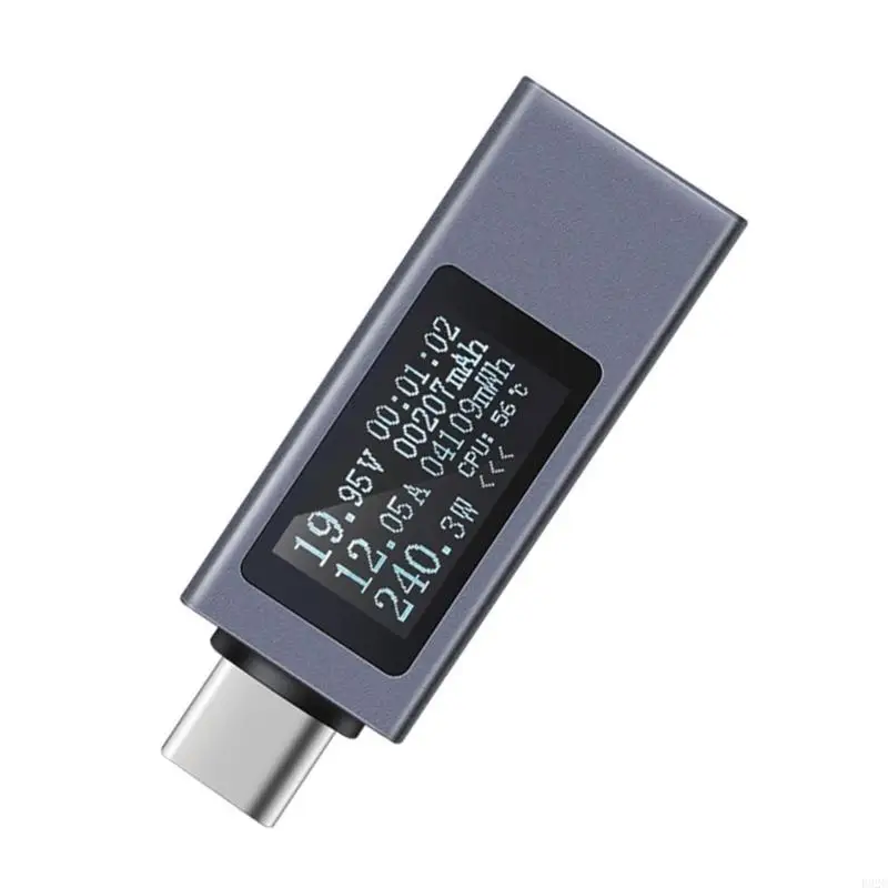F92C KOWSI USB TESTER LED Display USB C เครื่องทดสอบแรงดันไฟฟ้าพกพาในปัจจุบัน
