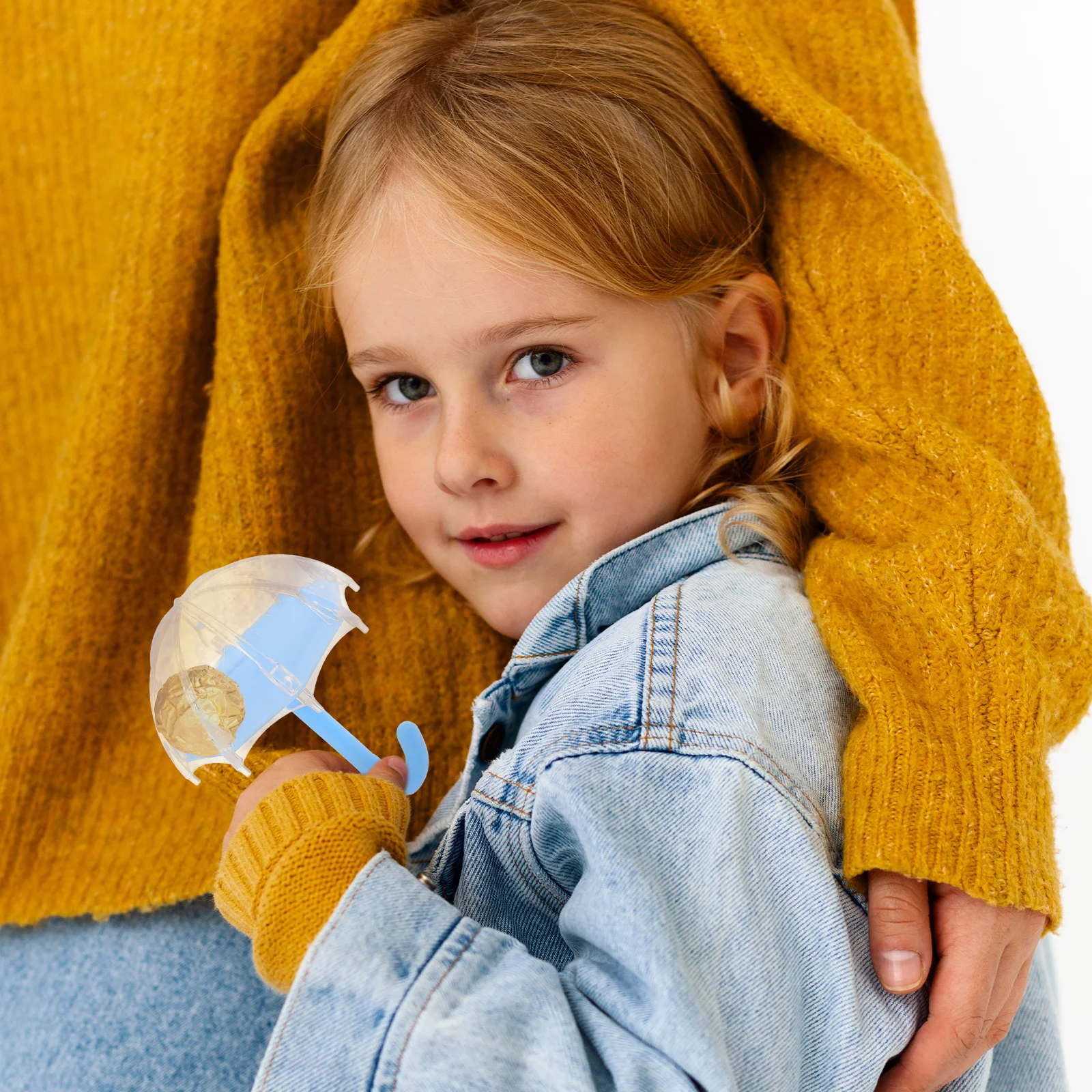 

12Pcs Mini Umbrella Shaped Candy Boxes Plastic Party Favors for Wedding Birthday Festive Decorative Treats Present Packaging