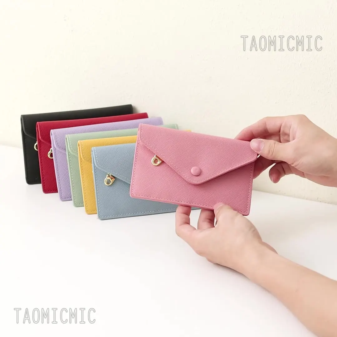 クリエイティブな女性用PUミニ財布多機能ドキュメントコインパースシンプルなマルチカードポジション卸売ジッパー韓国