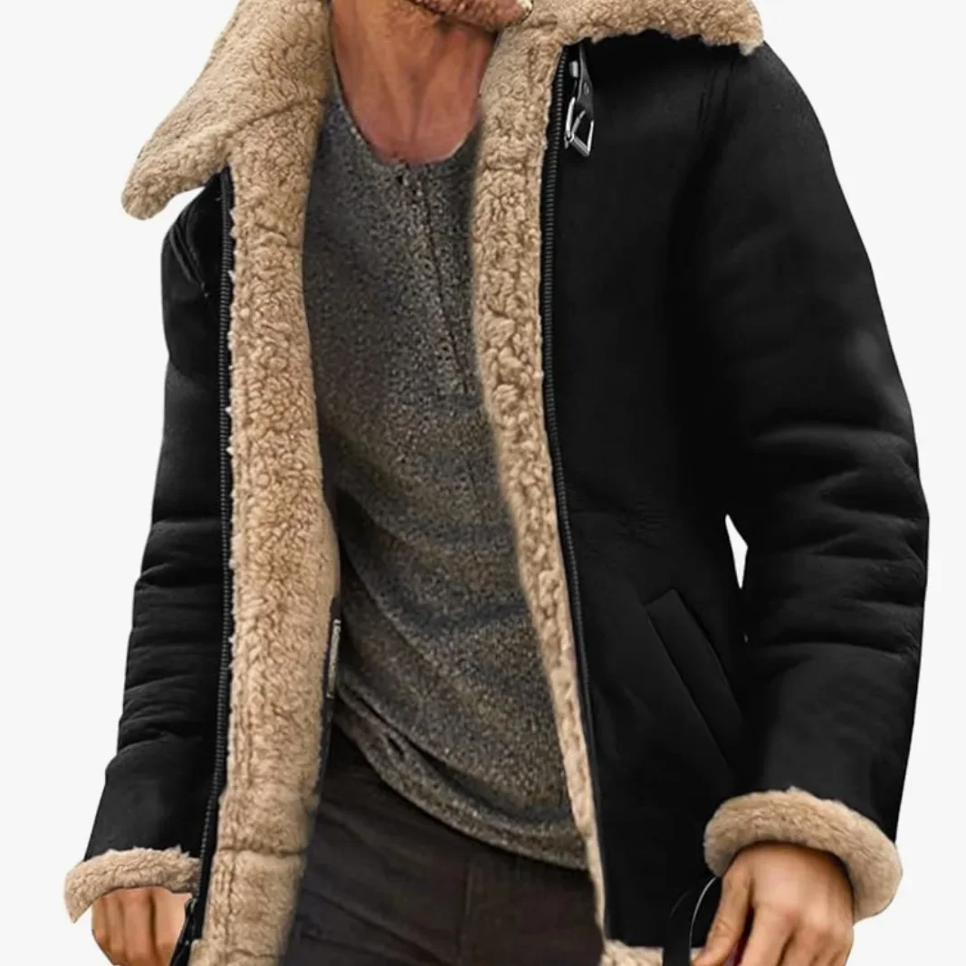 Imitation fur fleece jacket fur one thick coat men's jacket new winter men's clothing