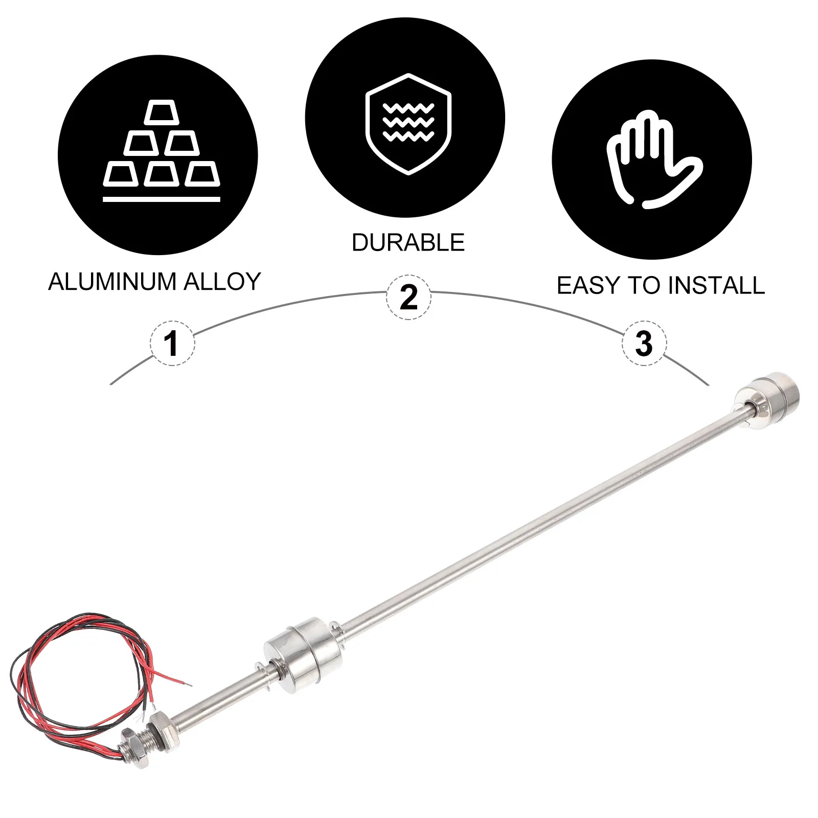 1 pc Stainless Steel Float Switch Dual Ball Water Level Controller For Tank Pool Fountain Pond Aquarium Liquid Level Sensor Tool view 6