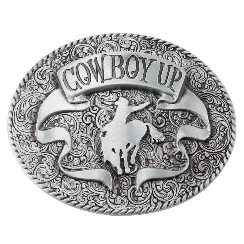 Cow Boy Up Belt Buckle Zinc Alloy Material Punk Style Street Youth Fashion Accessories