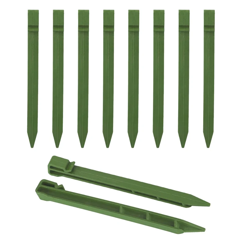 

30pcs Gardening Landscape Edging Fence With Spikes Lawn Edge Barrier Separation Strip PE Any Bend Water Retainer