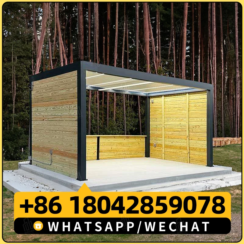 3x3 3x4 4x3 4x4 4x5 4x6 6x3 6x4 6x5 6x6m Modern Garden Outdoor Aluminum Louvered Pergola Pavilion Gazebo Pergole Pergula Pergola