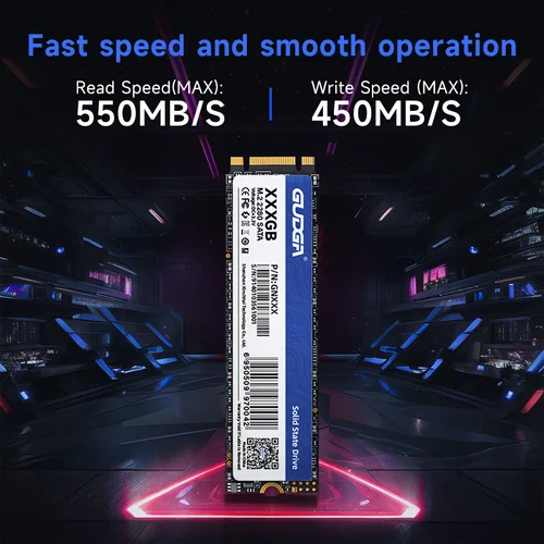 Imagen 2 del producto GUDGA M2 2280 SSD M.2 SATA 256gb 128gb 512gb 1TB 120g 240g Unidad interna NGFF 2280mm 2242mm Disco Duro para computadora portátil de escritorio