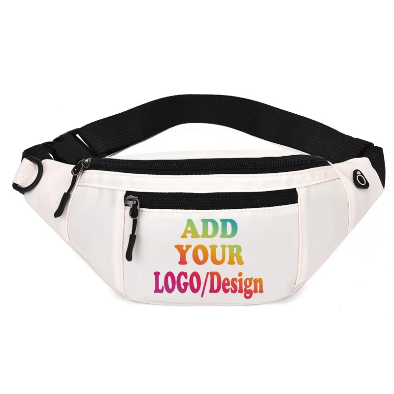 Customized Personalized Waist Bag Fanny Pack Belt Money men women outdoor travel Cycling Running Bag