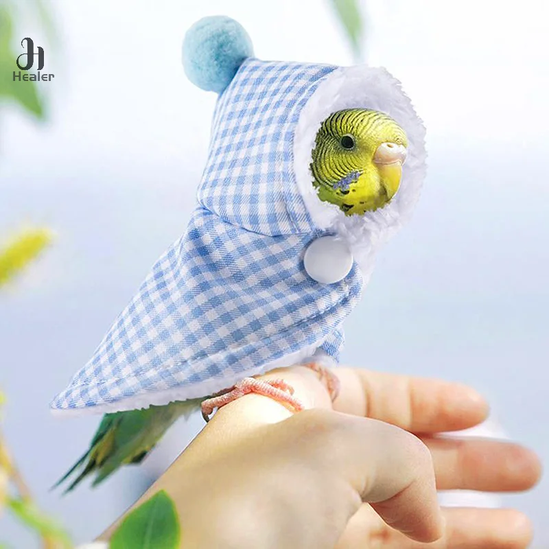 Warm Bird Cloak Cover Keep Warm For Winter Go Out Costume Bird Warm Clothing Parrot Cloak Thickened Colorful Bird Winter Clothes