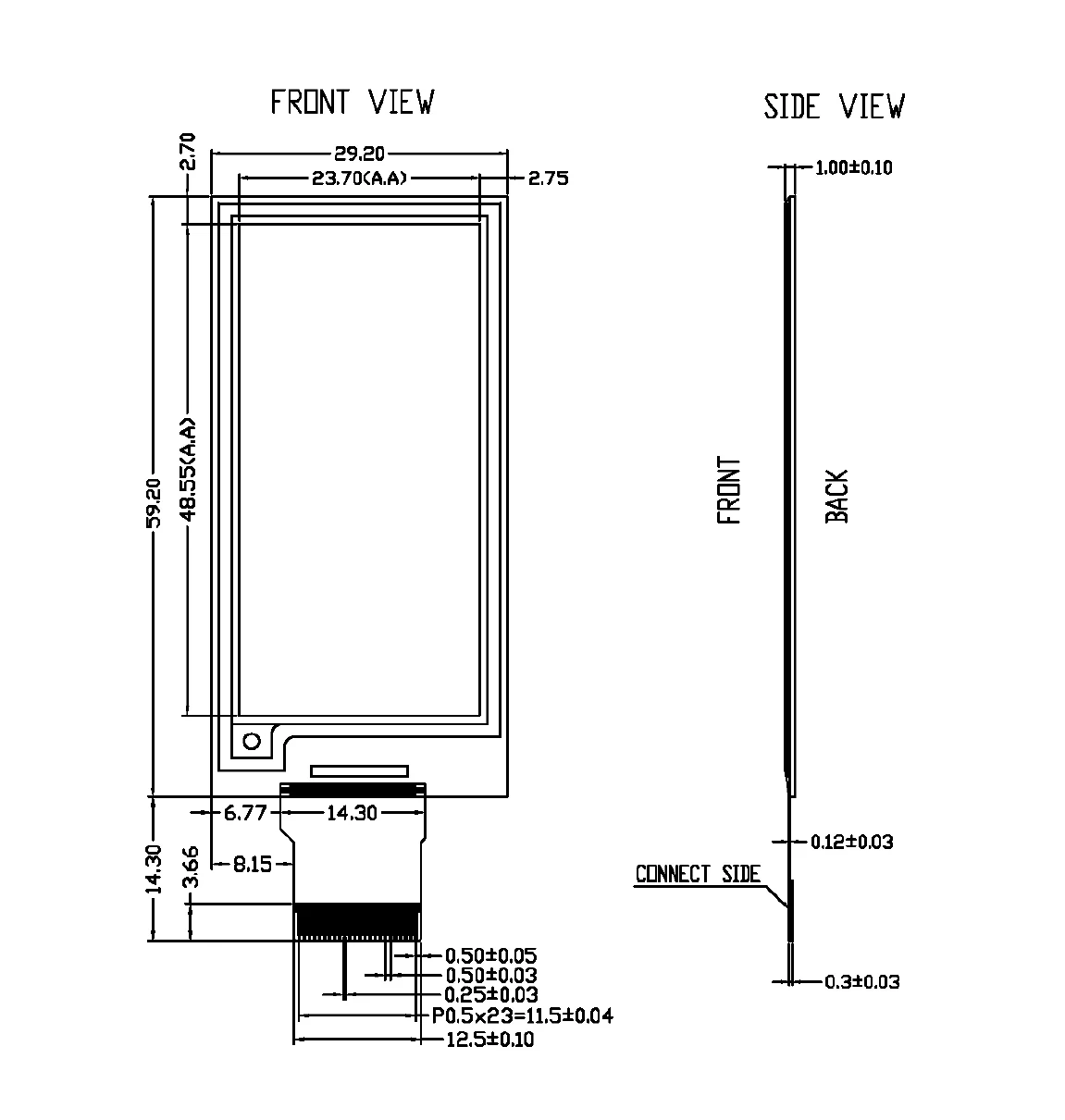 Papel eletrônico de ampla temperatura de 2,13 polegadas -25 ℃   para 50 ℃   Visor de tinta eletrônica com resolução 250x122 GDEM0213B74WT