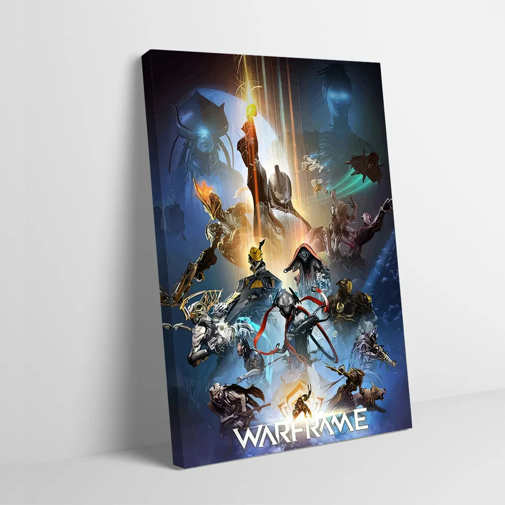 Warframe Poster Customizable Printed Canvas Painting for Pictures Wall Art Aesthetic Decoration Room Decorating Interior Mural