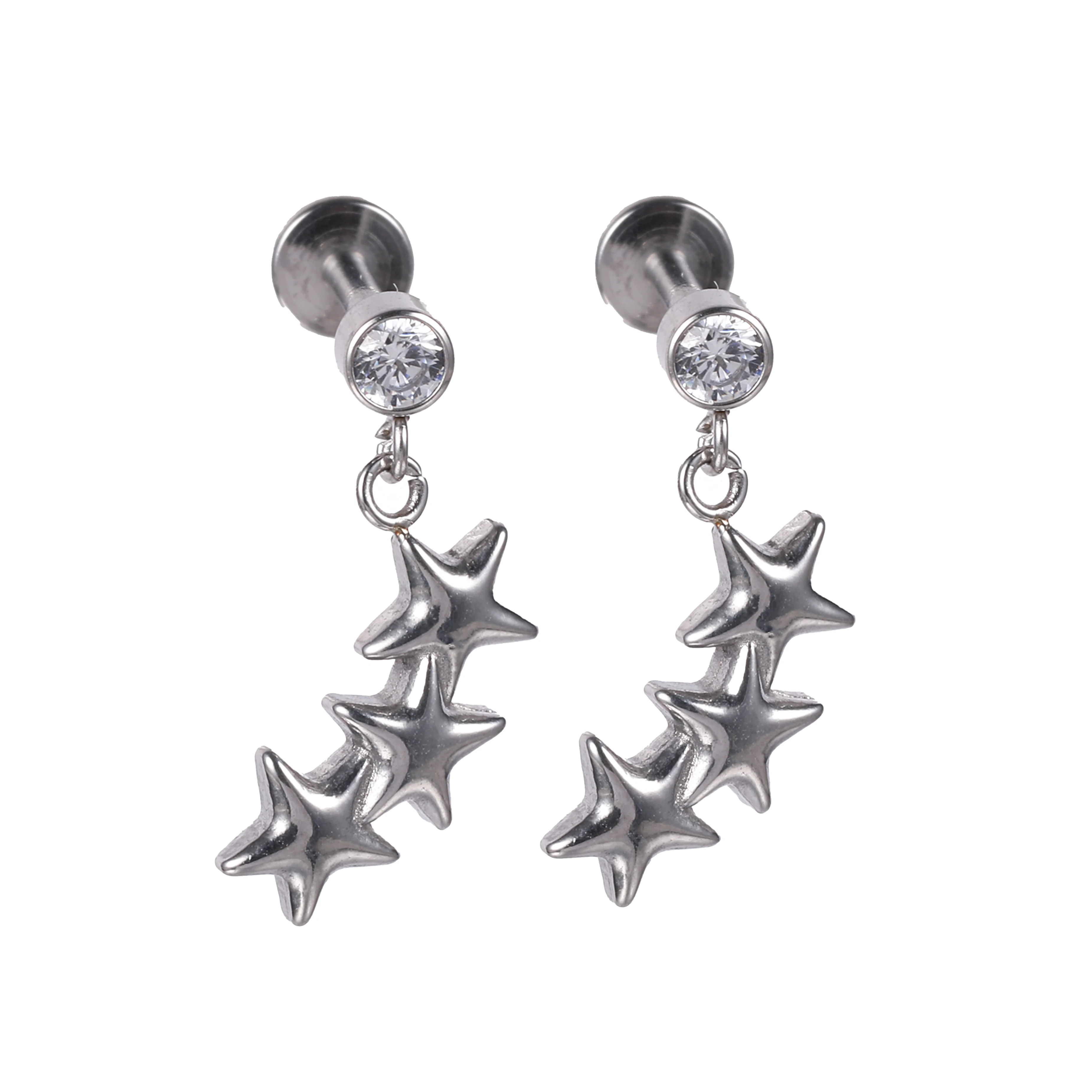 1 Pasang Anting Kancing Bintan - Body Jewelry High End ulasan dan harga