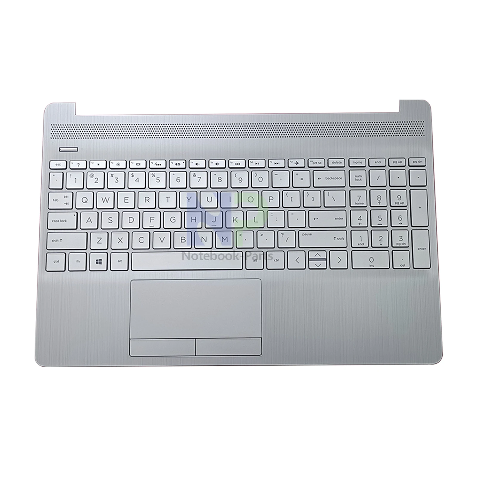 Nowa górna pokrywa dla HP Pavilion 15-DW 15T-DW 15Z-GW 15S-DU 15S-DY 15S-DW podparcie dłoni podświetlana klawiatura amerykańska Touchpad srebrny L52022-001