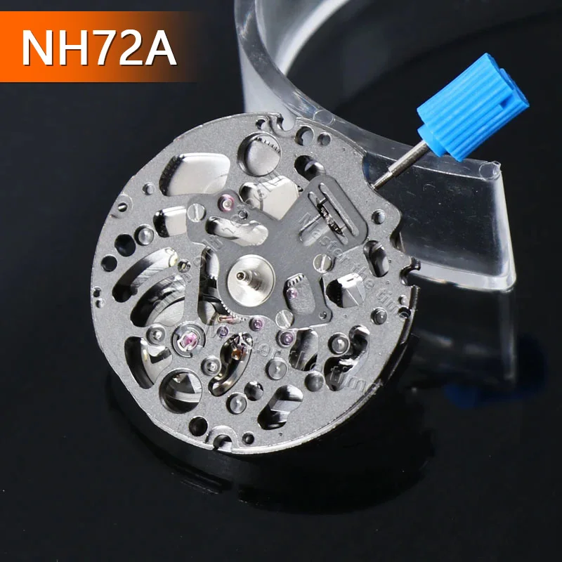 Japan Genuine NH72 Black Skeleton Mechanical Movement For Automatic Mechanical Replacement NH72A High Accuracy Parts