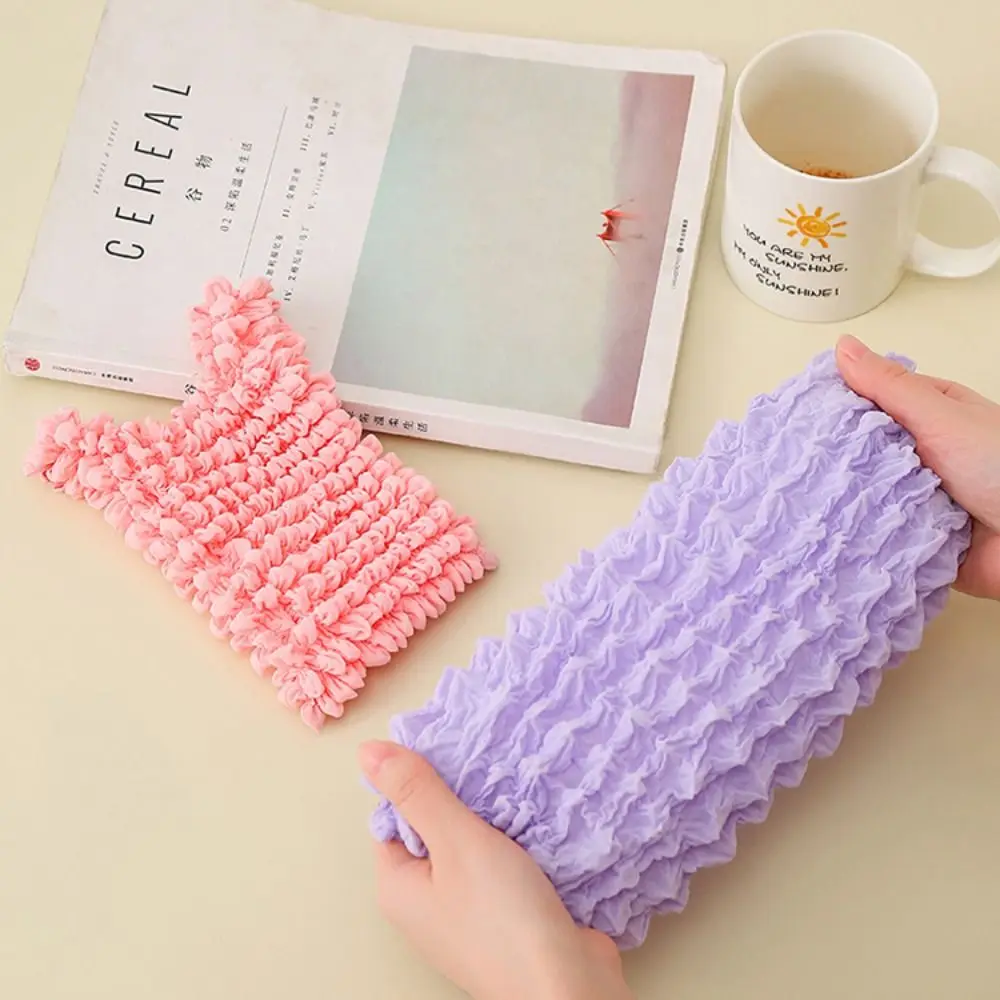 Creative Bubble Stretch Bag Large Capacity Flower Pleated Flexible Shopping Bag Multi Purpose Handheld Foldable Storage Bag