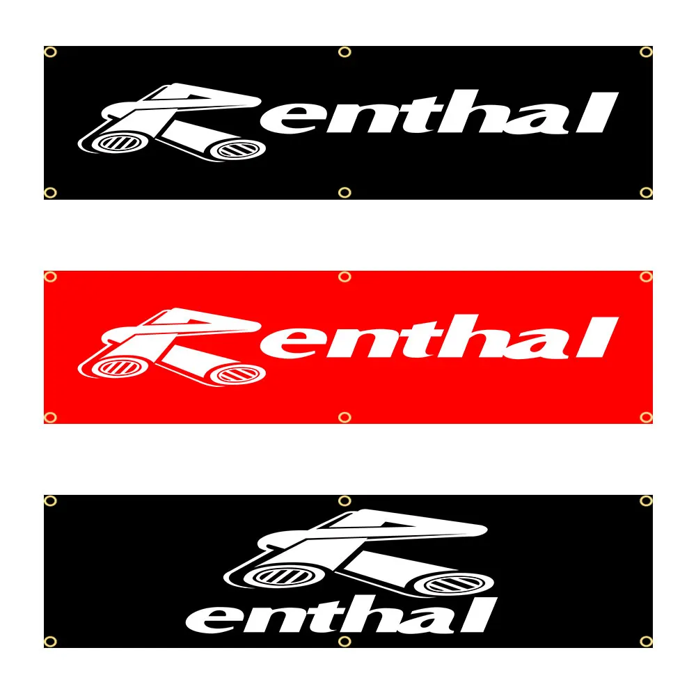 60x240cm RENTHALS Motorcycle BANNER Tapestry Polyester Printed Flag Garage or Outdoor For Decoration