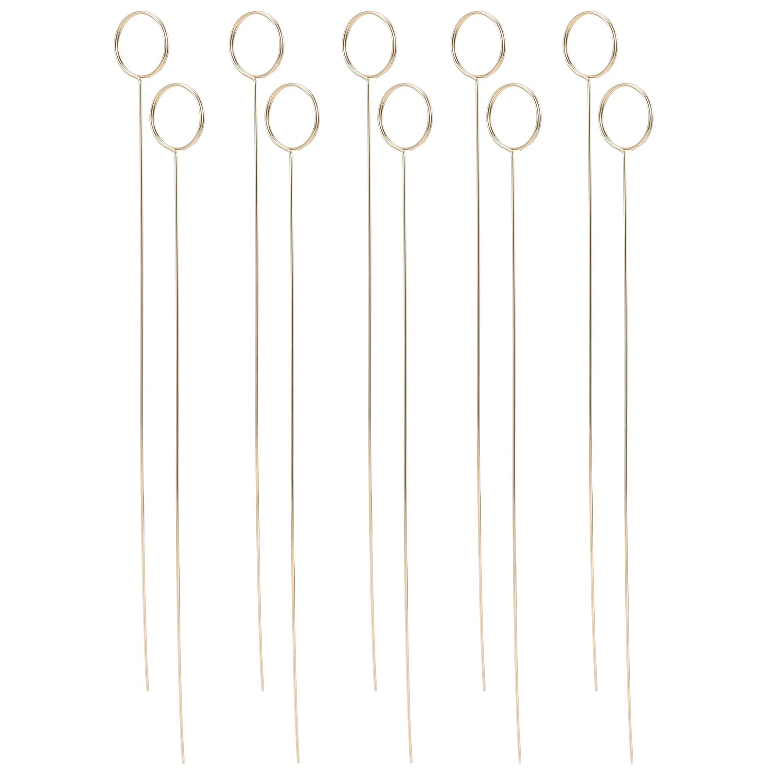 

60pcs Round Flower Holder Metal Card Pick Clip for Arrangement Stylish Wedding Decor Place Card Holder Floral Picks Wire Table