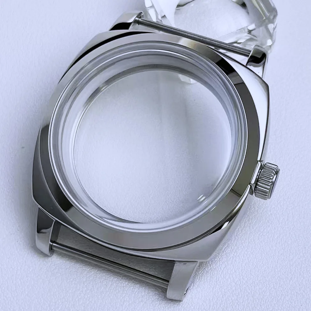 47MM silver case, suitable for ETA 6497 6498 stainless steel case, suitable for ST3600/ST3620 movement