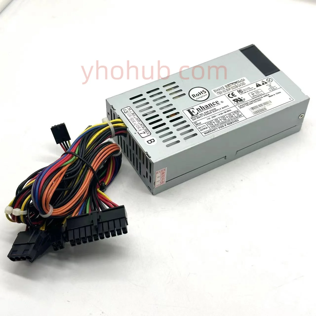 Enhance ENP-2322B Server Power Supply 220W 1U PSU  All-In-One Computer HDD Video R