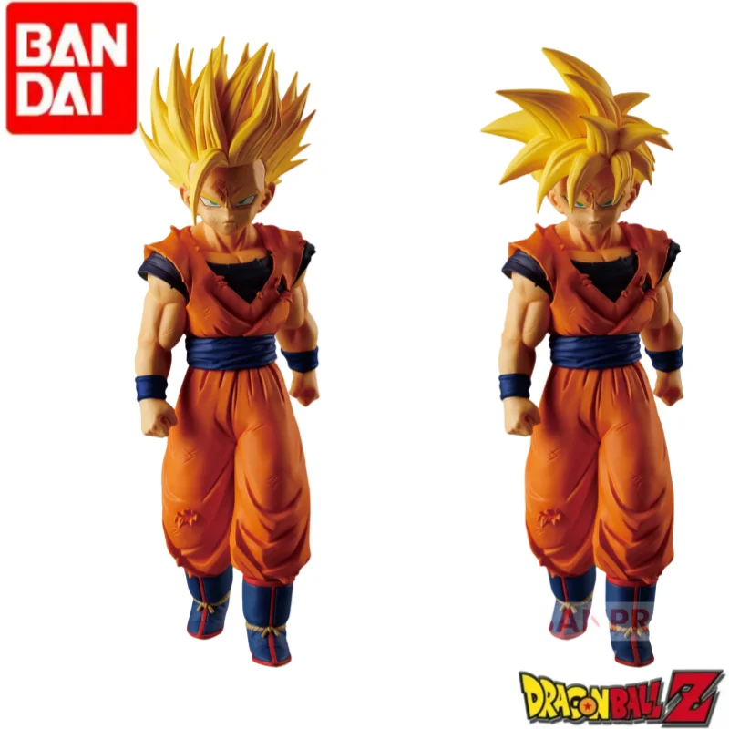 En Stock Bandai Original Dragon Ball Banpresto Son Gohan estatuilla modelo adornos Funko Pop regalos de vacaciones Anime mercancía Juguetes