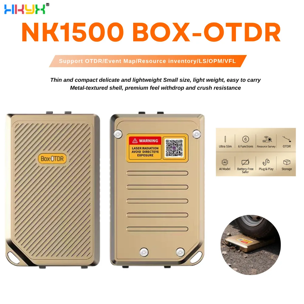 Novker NK1500-F1 OTDR Box Time Domain Reflectometer Miniature Module With Optical Fiber Breakpoint Tester