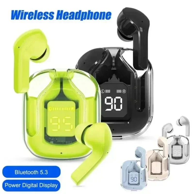 

Air31 Tws Wireless Bluetooth Headset Transparent ENC Stereo Sound LED Power Digital Display Music Work Earphones for Smartphones