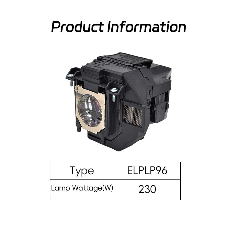 High Brightness ELPLP96 Projection Bulb for EB-X41E B-X05 EB-W41 EB-U05 EB-S41 EB-S05 EH-TW650 EH-TW5650 EB-W42 EB-W05 Bulb