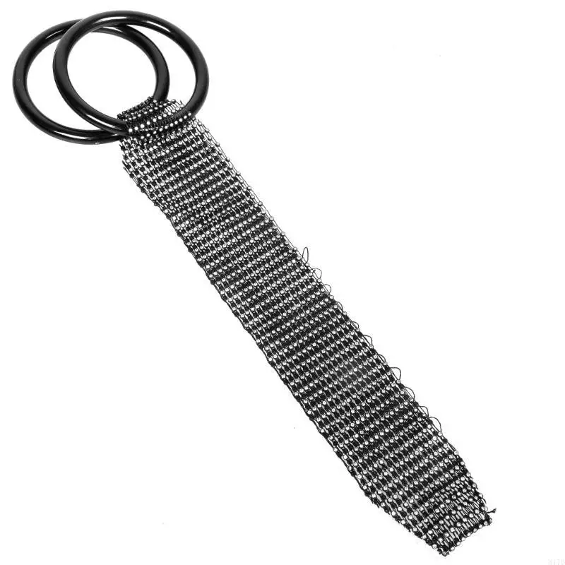 

M17D Handcraft Handwoven Purse Crystals Detailing Double Cosmetic Beverages Pack