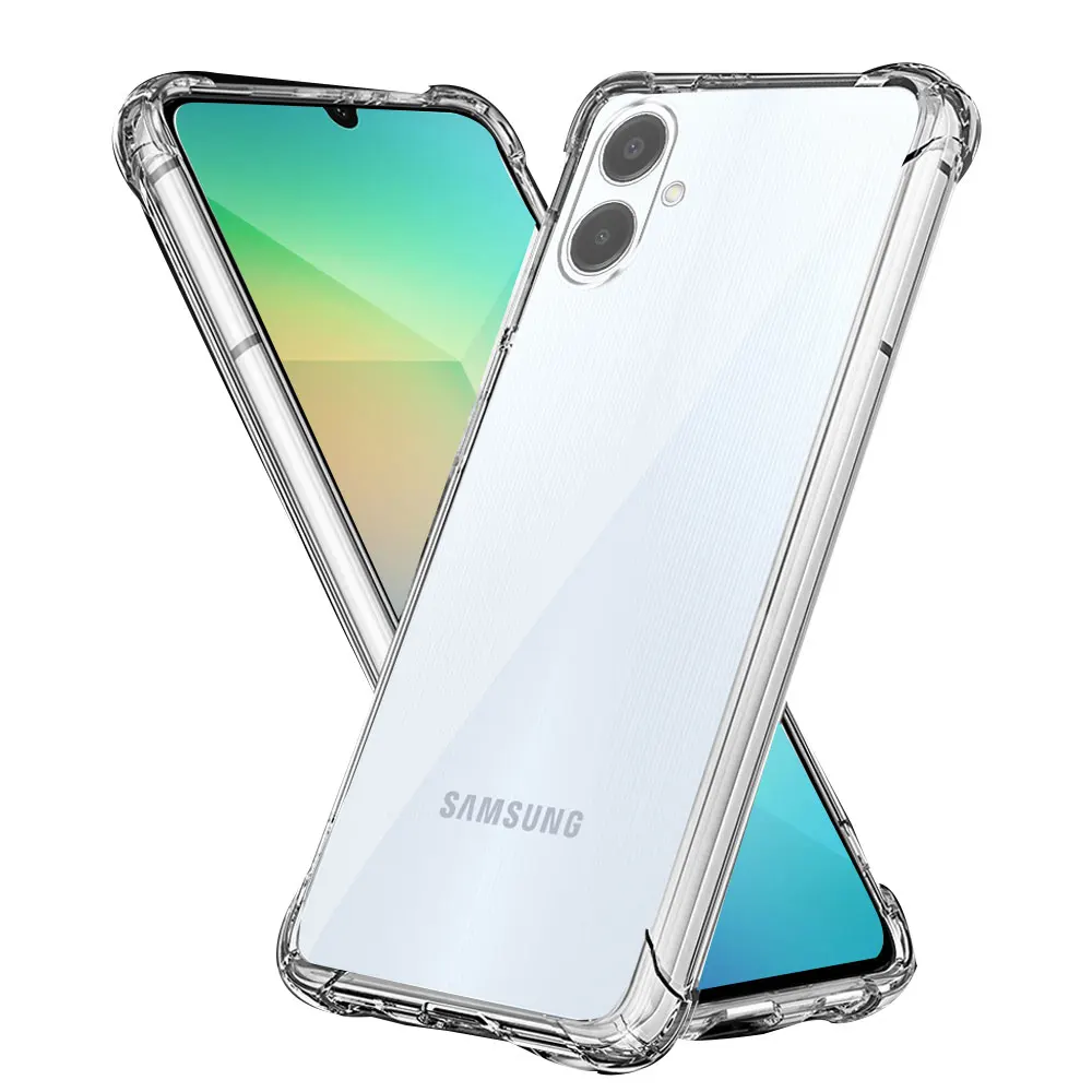 Shockproof Clear Case For Samsung A06 Soft Clear Silicone Phone Case For Samsung Galaxy A06 SM-A065F Cover Samsung A065F Funda