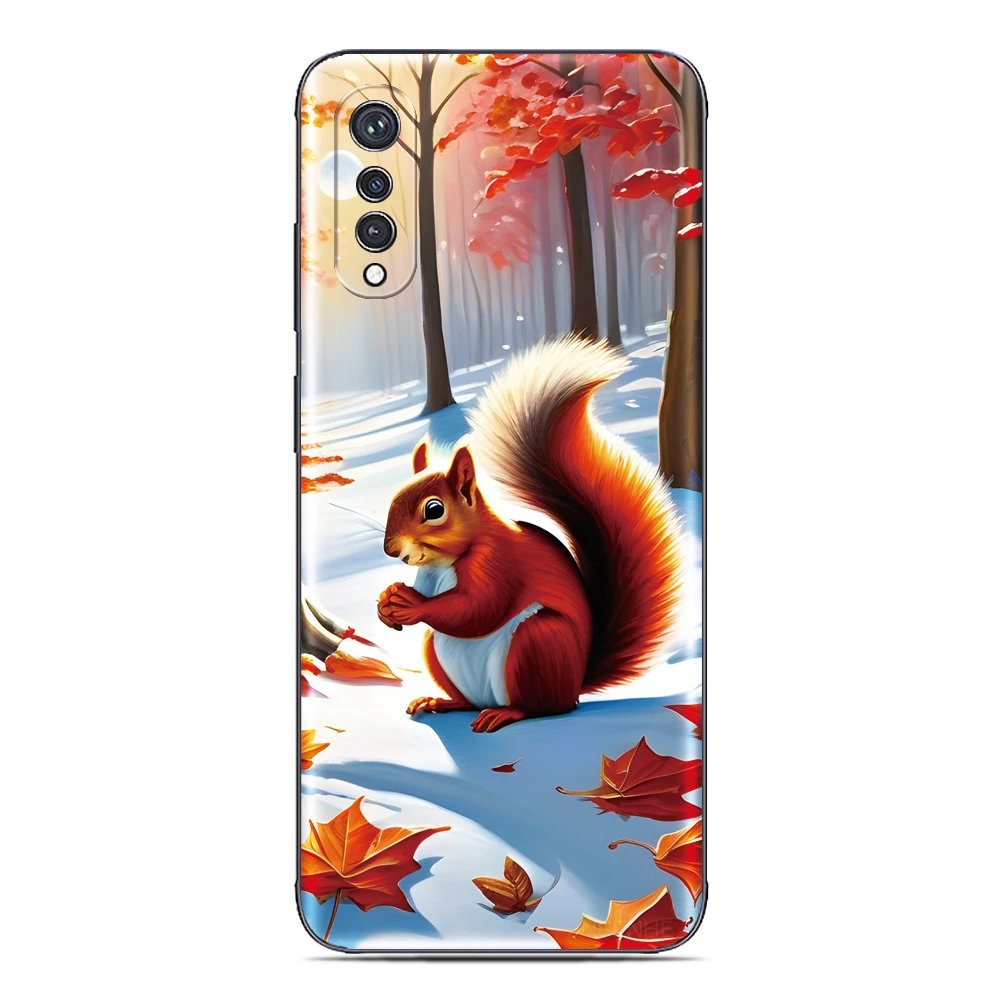 السنجاب مضحك قضية الهاتف آيفون 17 16 15 12 11 برو ماكس الهواء 16e X XS XR 7 زائد SE SE2 2020 SE3 2022 آي بود تاتش 7 6 5 غطاء #2