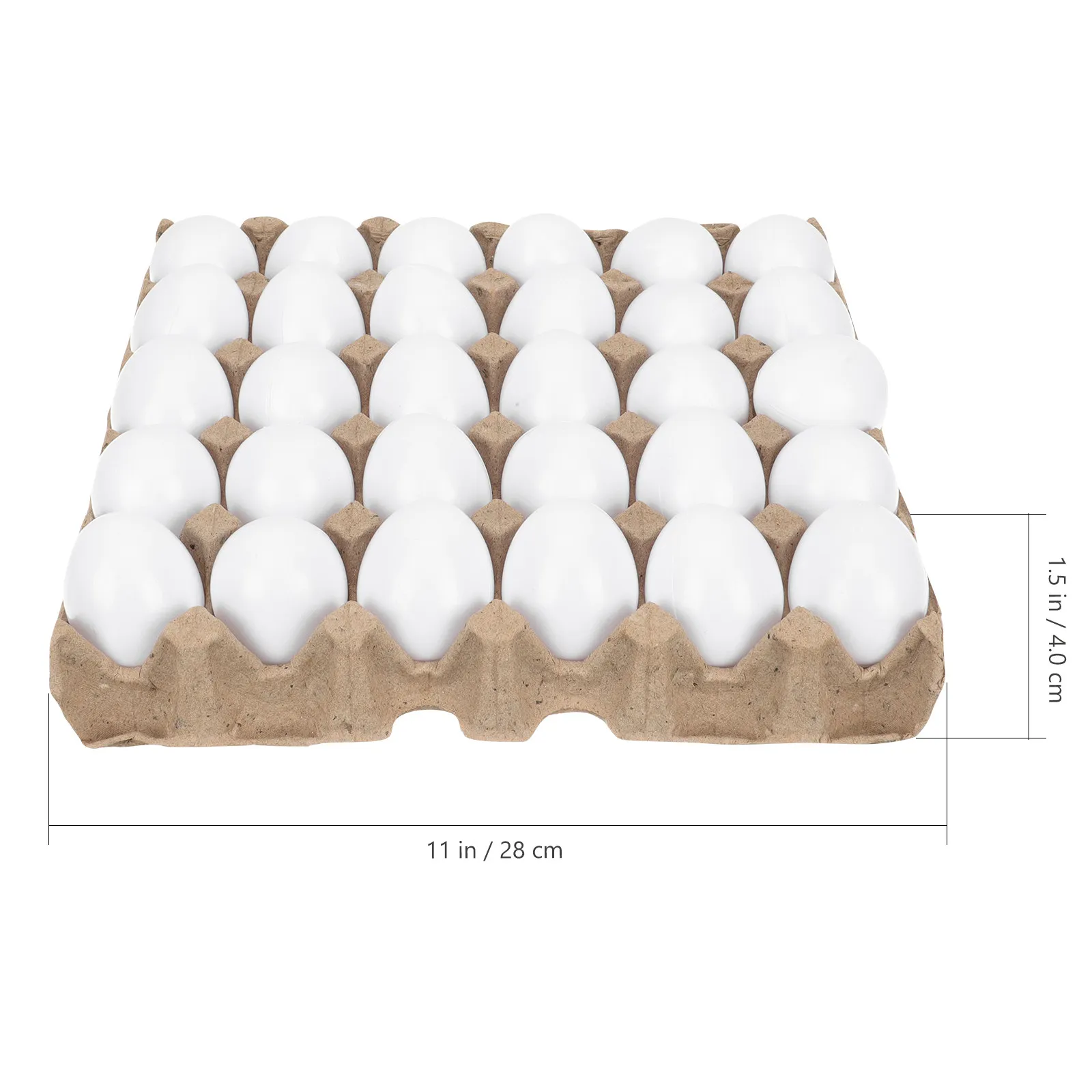 1Set Simulation Fake Eggs Wooden Craft Set for Festival Party Kids Painting Decorations Plastic Egg Prop Tray Stress Relief