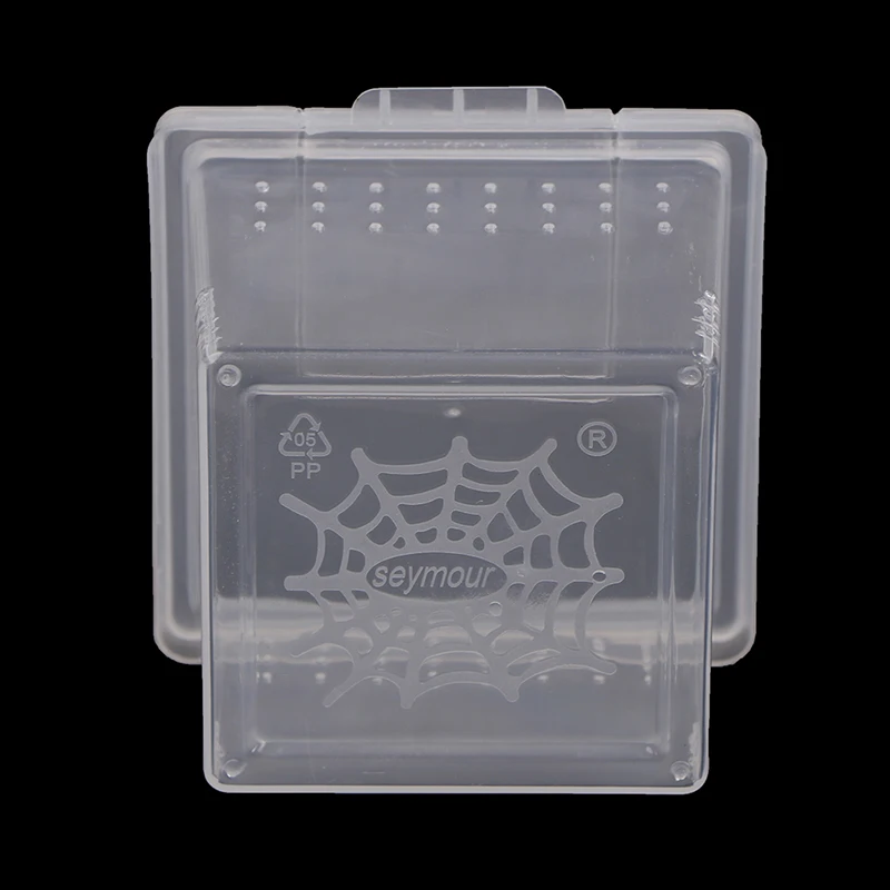 1pcs Plastic Feeding Acrylic Box Insect Spider Habitat Feeding Box Case Scare Toy Box Container Tank Transport Hatching Tank