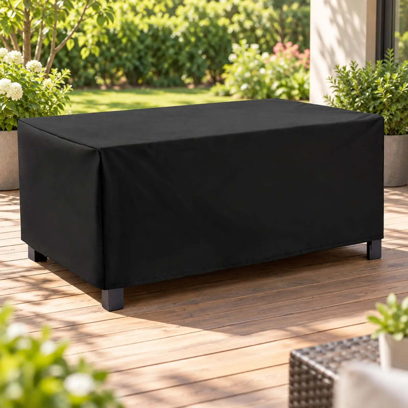 Waterproof Patio Bench Cover for Outdoor Garden Furniture Oxford Fabric with PU Coating for Table Sofa Rain Shield