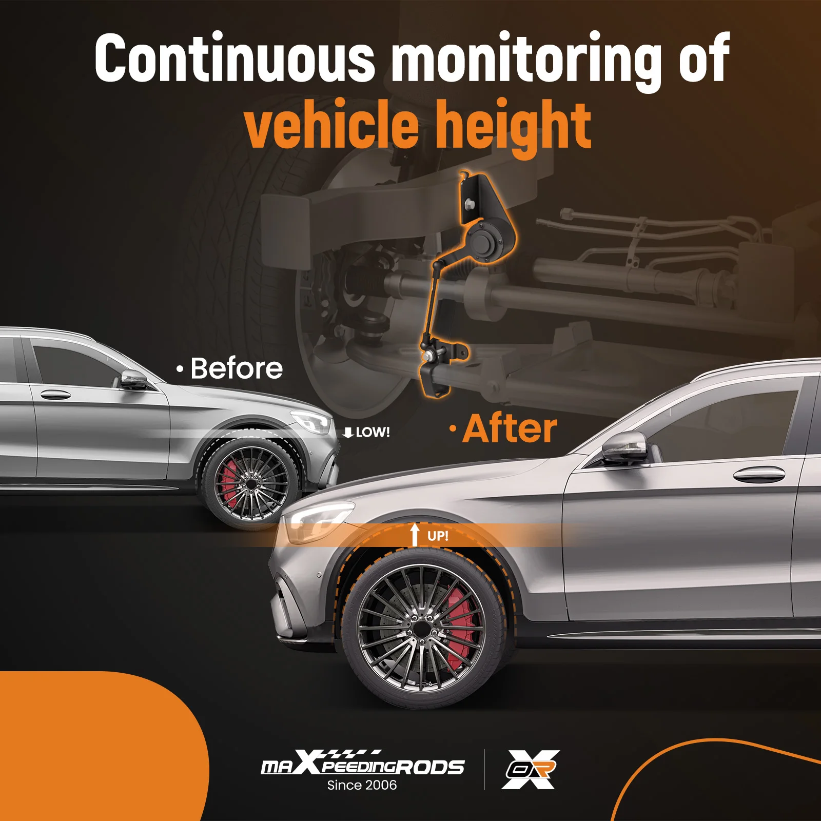 

Датчик высоты подвески передней левой и правой оси для GMC Yukon XL 1500 2007-2014