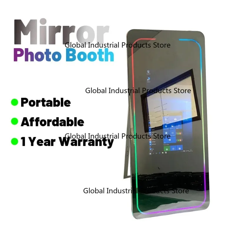 360 Stan Foto LED Wedding Party Mirror Stand Small Amazing New 2022 Karpet Merah Accessory Free Bingkai Stan Video