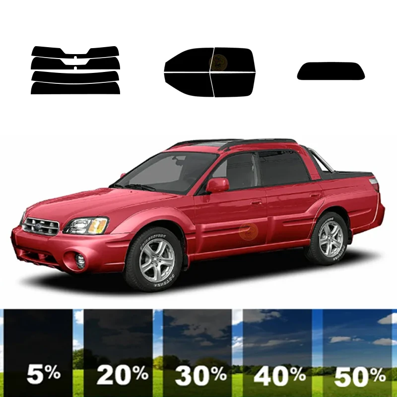 

precut Removable Window Tint Film For Car 100% UVR 5%-70%VLT Heat Insulation Carbon ﻿For SUBARU BAJA 4 DR PU 2003-2008