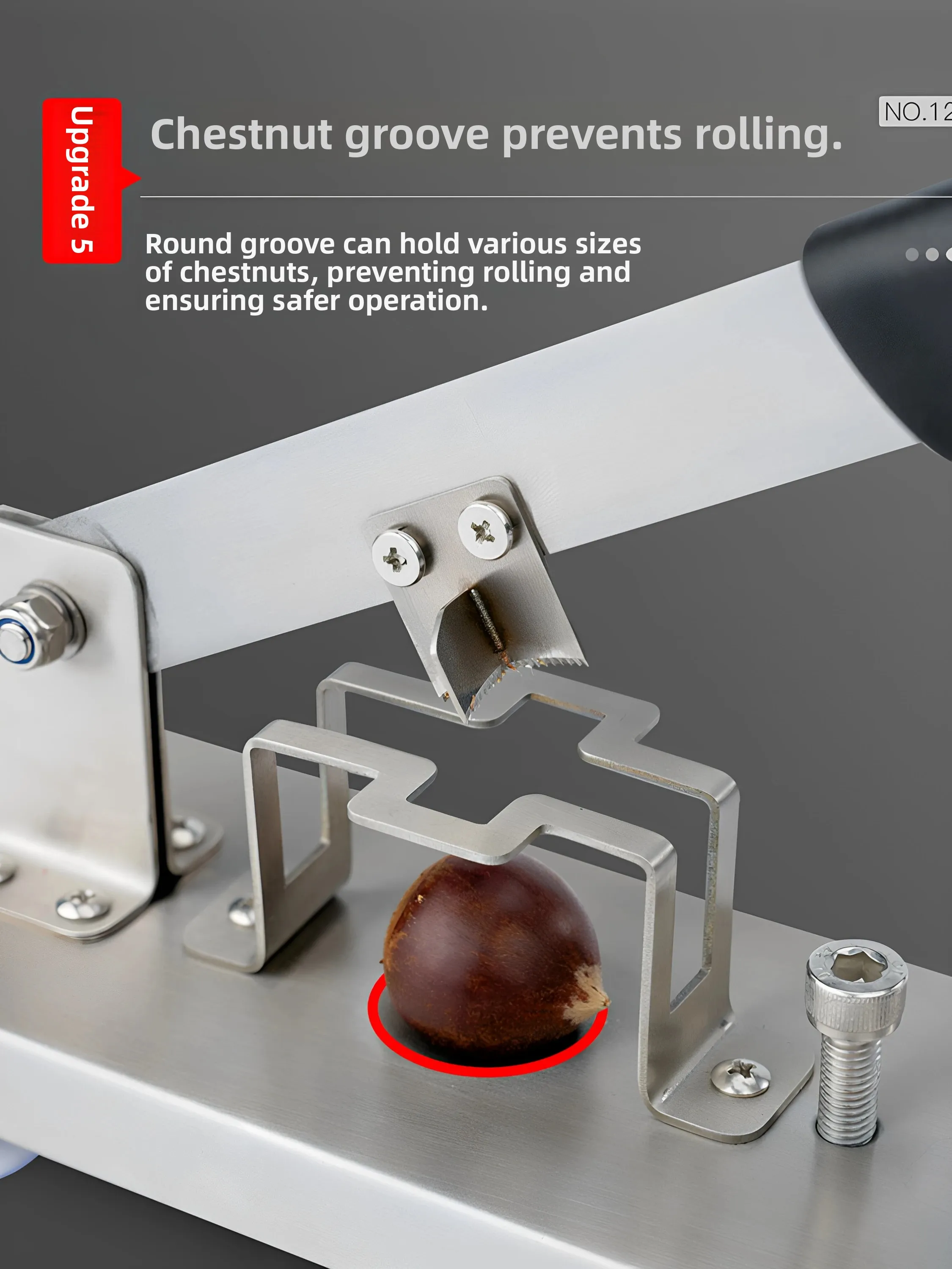 Commercial Home Use Chestnut Opener Multi-Function  Chestnut Cross-Cut  Hazel Nut Cracking Machine Kitchen Tool