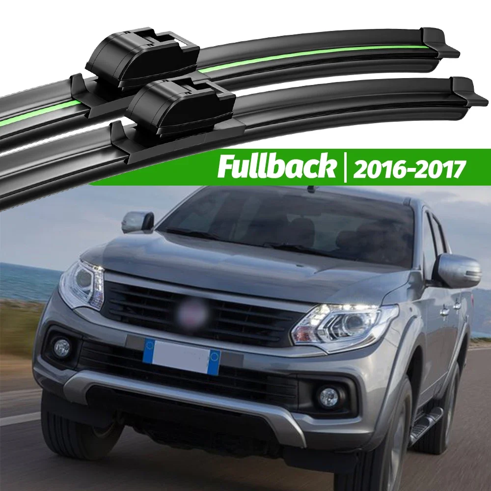 

For Fiat Fullback 2016-2017 2pcs Front Windshield Wiper Blades Windscreen Window Accessories