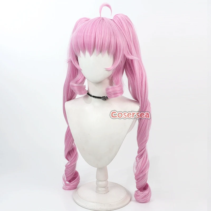 Cosersea Himari Aozora Cosplay Pruiken Himitsu geen AiPri Himari Aozora 80 cm Lange Roze Paardenstaart Pruik Synthetisch Haar Hittebestendige