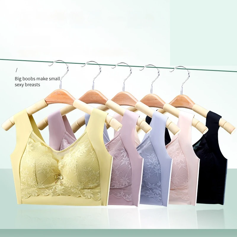 New Lace Kids Bra Youth Tank Top Comfortable Steel Ring Free Seamless Breathable Sports Bra Youth Underwear Girl  four seasons
