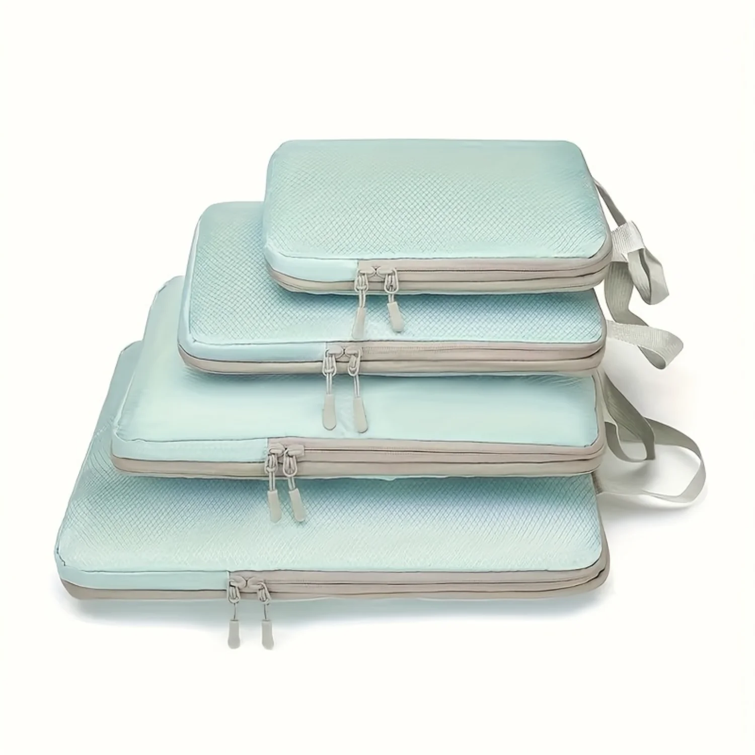 4-Piece Travel Organizer Set, Packing Cubes, Clothing & Accessory  Bags With Handles, Zippered Luggage Organizers