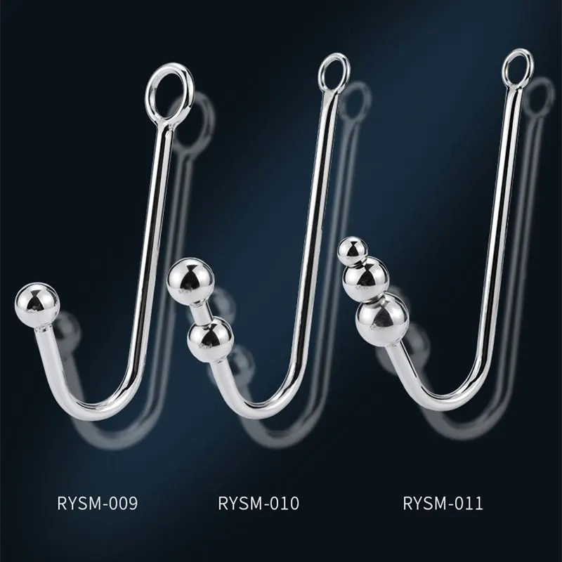 Anal Hook Stainless Steel Sex Toys for Man Metal Butt Hook Dilator Prostate Massager Chastity Device Anal BDSM Gay Fetish Toys