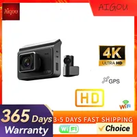 4K+1080P Full HD Dual Camera WDR 3.0 inch IPS screen Dual Lens Dash Cam 24H Parking Monitoring Vehicle DVR Camera Car Black Box