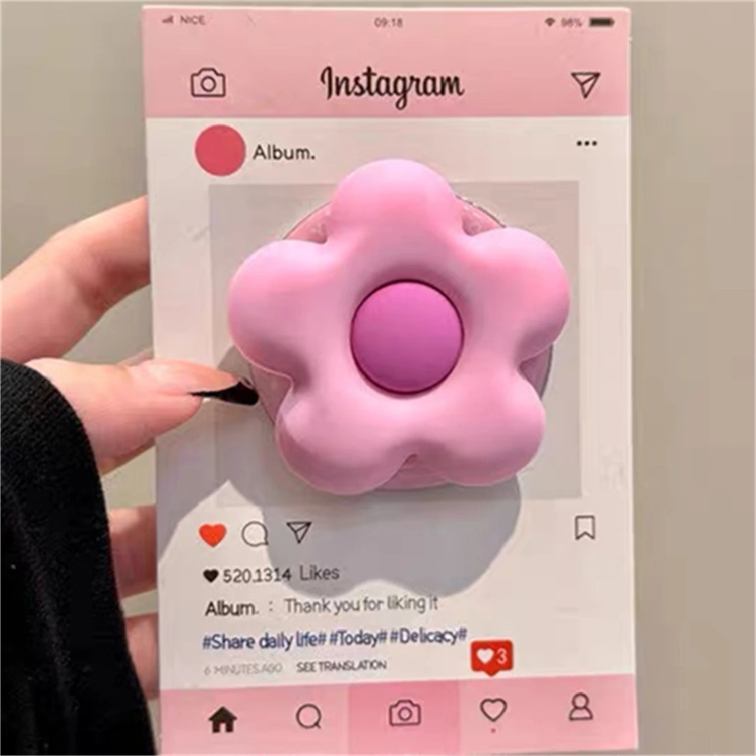 

Korean Cute Magnetic Stand for Magsafe Grip Tok Griptok Bracket Phone Holder Support For IPhone Samsung Pad Smart Tok