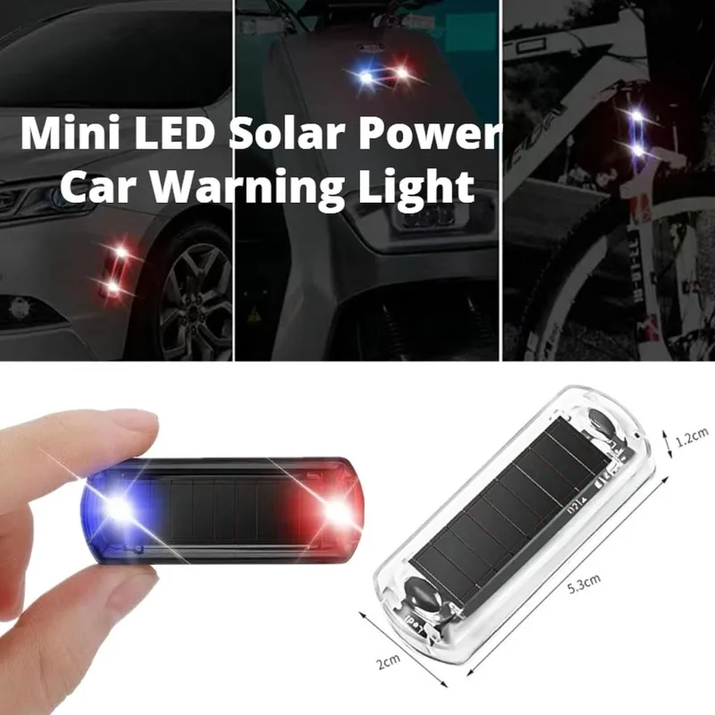 

1 PC LED Solar Decorative Light, Suitable for Cars, Motorcycles, Bicycles Driving Flashlight